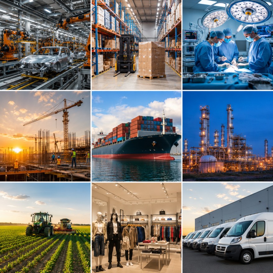 CMD25 LTD, Industries we support