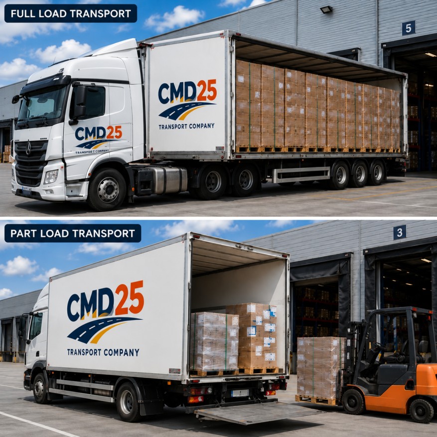 CMD25 LTD, Full load & Part Load Transport Service