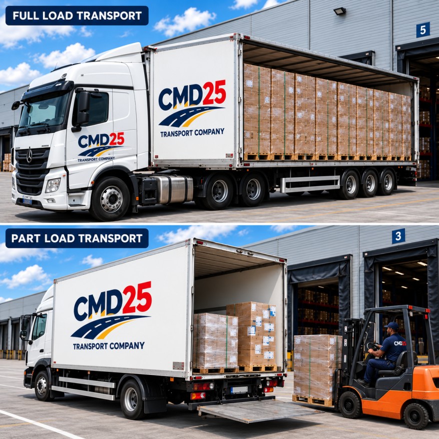 CMD25 LTD, Full load & Part Load Transport Service